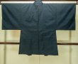 画像2: P0708X 男性用 羽織   シルク（正絹） 深い紺,  【中古】【USED】【リサイクル】 ★★★★☆【P0708X】 (2)