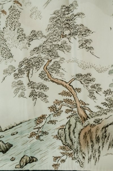 画像13: P0708Z 男性用 羽織   シルク（正絹） 深い青緑色,  【中古】【USED】【リサイクル】 ★★★★☆【P0708Z】 (13)