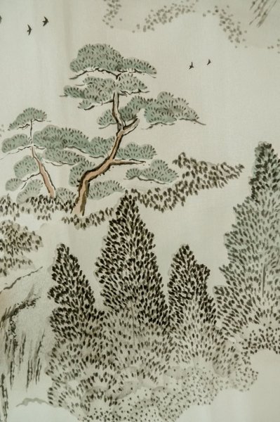 画像14: P0708Z 男性用 羽織   シルク（正絹） 深い青緑色,  【中古】【USED】【リサイクル】 ★★★★☆【P0708Z】 (14)