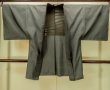 画像1: P0709D 男性用 羽織  大島紬  シルク（正絹） 深い茶色,  亀甲 【中古】【USED】【リサイクル】 ★★★★☆【P0709D】 (1)