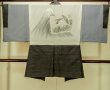 画像3: P0709E 男性用 羽織   シルク（正絹） 深い茶色,  小さな点々 【中古】【USED】【リサイクル】 ★★★☆☆【P0709E】 (3)
