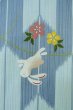画像5: P0722B 女性用 浴衣（海外製）   綿 水色,  花 【中古】【USED】【リサイクル】 ★☆☆☆☆【P0722B】 (5)