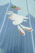 画像9: P0722B 女性用 浴衣（海外製）   綿 水色,  花 【中古】【USED】【リサイクル】 ★☆☆☆☆【P0722B】 (9)