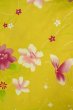 画像3: P0722C 女性用 浴衣（海外製）   綿 黄色,  花 【中古】【USED】【リサイクル】 ★★★☆☆【P0722C】 (3)
