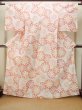 画像1: P0722D 女性用 浴衣（海外製）   綿 薄いオフ　ホワイト,  花 【中古】【USED】【リサイクル】 ★★★★☆【P0722D】 (1)