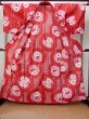 画像2: P0722G 女性用 浴衣（海外製）   綿 鮮やか赤色,  【中古】【USED】【リサイクル】 ★★★☆☆【P0722G】 (2)