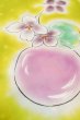 画像8: P0722I 女性用 浴衣（海外製）   綿 灰色がかった黄色,  花 【中古】【USED】【リサイクル】 ★★★☆☆【P0722I】 (8)