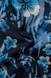 画像11: P0722L 女性用 浴衣（海外製）   綿 深い藍,  葉 【中古】【USED】【リサイクル】 ★★★☆☆【P0722L】 (11)