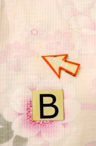 画像15: P0722N 女性用 浴衣（海外製）   綿 淡い桃色,  桜 【中古】【USED】【リサイクル】 ★★★☆☆【P0722N】 (15)
