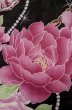 画像5: P0722O 女性用 浴衣（海外製）   綿 黒,  バラ 【中古】【USED】【リサイクル】 ★★★☆☆【P0722O】 (5)