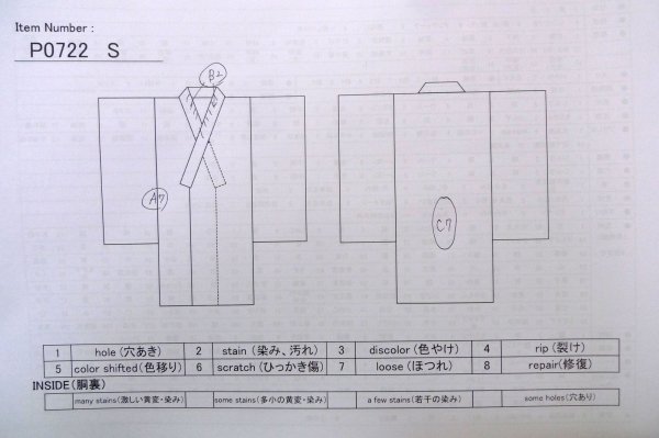 画像6: P0722S 男性用 紋付   シルク（正絹） 黒,  【中古】【USED】【リサイクル】 ★☆☆☆☆【P0722S】 (6)
