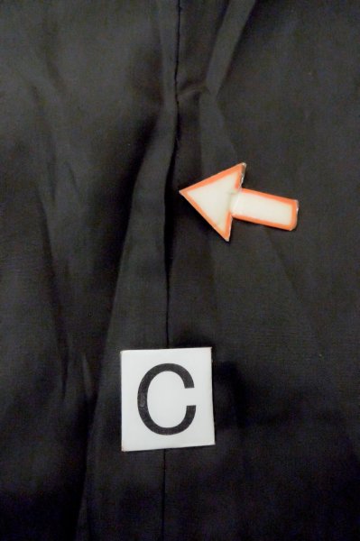 画像9: P0722S 男性用 紋付   シルク（正絹） 黒,  【中古】【USED】【リサイクル】 ★☆☆☆☆【P0722S】 (9)