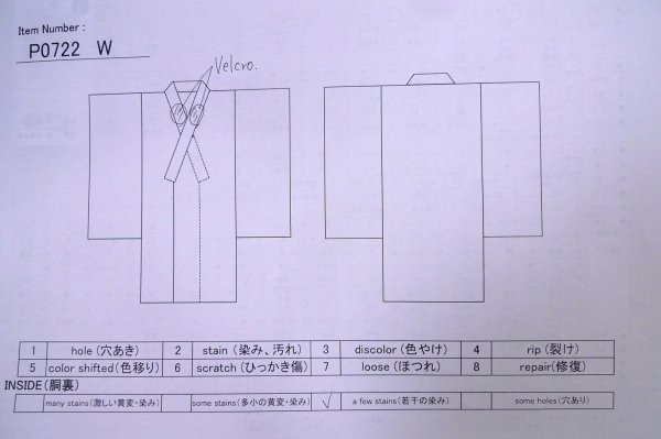 画像6: P0722W 男性用 紋付   シルク（正絹） 黒,  【中古】【USED】【リサイクル】 ★★★★☆【P0722W】 (6)