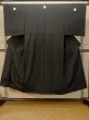 画像1: P0722X 男性用 紋付   シルク（正絹） 黒,  【中古】【USED】【リサイクル】 ★★★★★【P0722X】 (1)