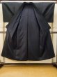 画像2: P0723A 男性用 紬   シルク（正絹） 黒,  【中古】【USED】【リサイクル】 ★★★★★【P0723A】 (2)