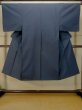 画像1: P0723C 男性用 紬   シルク（正絹） 深い青,  亀甲 【中古】【USED】【リサイクル】 ★★★☆☆【P0723C】 (1)