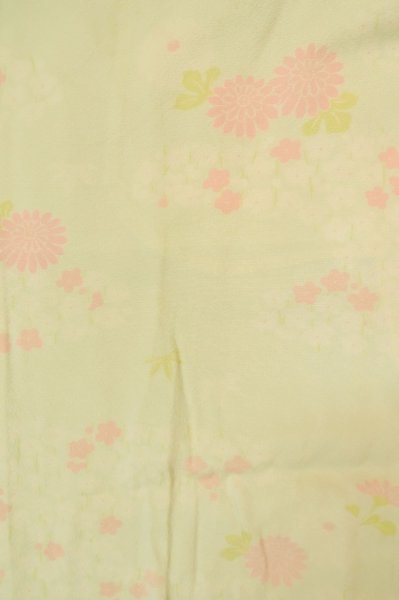 画像3: P0731P 女性用 襦袢   シルク（正絹） 淡い薄い青緑色,  桜 【中古】【USED】【リサイクル】 ★☆☆☆☆【P0731P】 (3)