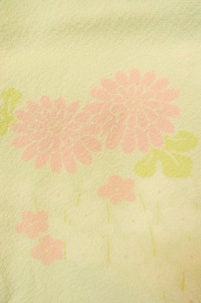 画像5: P0731P 女性用 襦袢   シルク（正絹） 淡い薄い青緑色,  桜 【中古】【USED】【リサイクル】 ★☆☆☆☆【P0731P】 (5)
