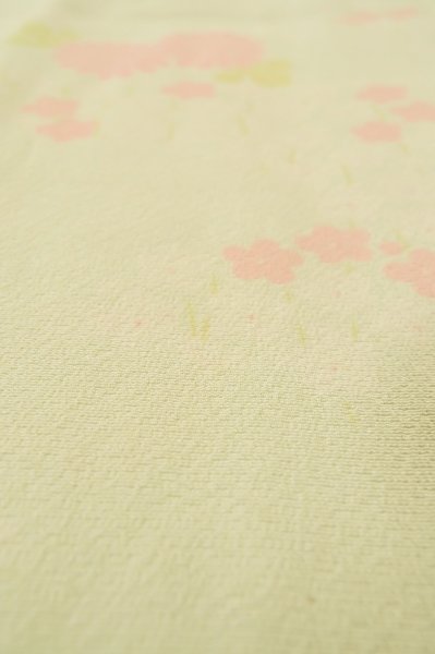 画像8: P0731P 女性用 襦袢   シルク（正絹） 淡い薄い青緑色,  桜 【中古】【USED】【リサイクル】 ★☆☆☆☆【P0731P】 (8)