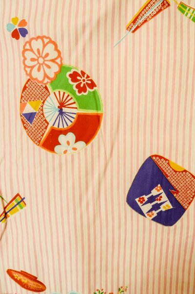 画像3: P0731R 女性用 襦袢   シルク（正絹） 桃色,  桜 【中古】【USED】【リサイクル】 ★☆☆☆☆【P0731R】 (3)