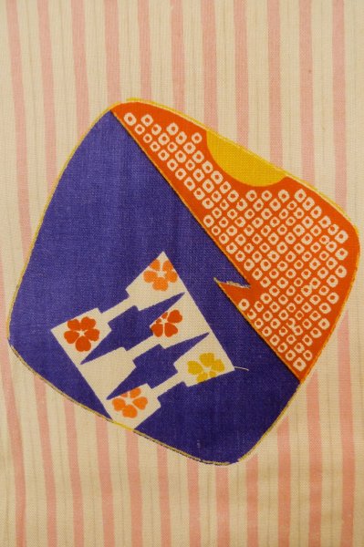 画像6: P0731R 女性用 襦袢   シルク（正絹） 桃色,  桜 【中古】【USED】【リサイクル】 ★☆☆☆☆【P0731R】 (6)