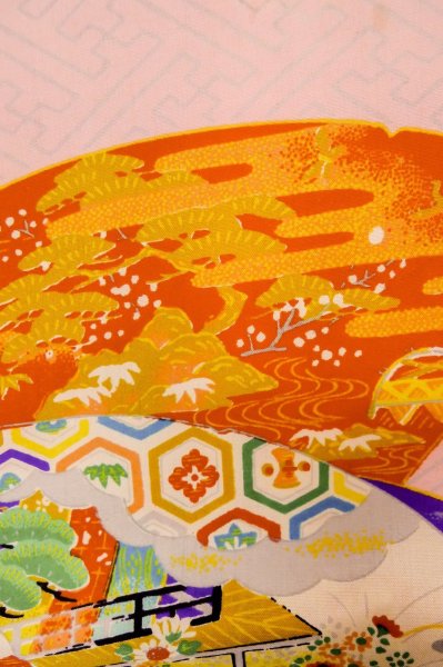 画像12: P0731R 女性用 襦袢   シルク（正絹） 桃色,  桜 【中古】【USED】【リサイクル】 ★☆☆☆☆【P0731R】 (12)