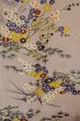 画像4: P0731S 女性用 襦袢   シルク（正絹） 淡い灰色がかった藤色,  菊 【中古】【USED】【リサイクル】 ★☆☆☆☆【P0731S】 (4)