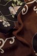 画像11: P0731W 女性用 小紋   シルク（正絹） 深いえんじ,  菊 【中古】【USED】【リサイクル】 ★★☆☆☆【P0731W】 (11)