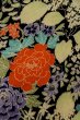 画像3: P0731X 女性用 襦袢   シルク（正絹） 黒,  花 【中古】【USED】【リサイクル】 ★★☆☆☆【P0731X】 (3)
