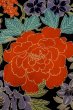 画像5: P0731X 女性用 襦袢   シルク（正絹） 黒,  花 【中古】【USED】【リサイクル】 ★★☆☆☆【P0731X】 (5)