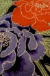 画像9: P0731X 女性用 襦袢   シルク（正絹） 黒,  花 【中古】【USED】【リサイクル】 ★★☆☆☆【P0731X】 (9)