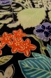 画像10: P0731X 女性用 襦袢   シルク（正絹） 黒,  花 【中古】【USED】【リサイクル】 ★★☆☆☆【P0731X】 (10)
