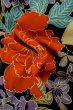 画像12: P0731X 女性用 襦袢   シルク（正絹） 黒,  花 【中古】【USED】【リサイクル】 ★★☆☆☆【P0731X】 (12)
