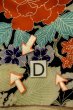 画像17: P0731X 女性用 襦袢   シルク（正絹） 黒,  花 【中古】【USED】【リサイクル】 ★★☆☆☆【P0731X】 (17)