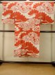 画像2: P0731Z 女性用 襦袢   シルク（正絹） 薄いアイボリー,  松/松葉 【中古】【USED】【リサイクル】 ★★☆☆☆【P0731Z】 (2)