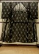 画像1: P0801C 女性用 単衣   シルク（正絹） 黒,  いげた 【中古】【USED】【リサイクル】 ★☆☆☆☆【P0801C】 (1)