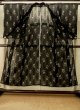 画像2: P0801C 女性用 単衣   シルク（正絹） 黒,  いげた 【中古】【USED】【リサイクル】 ★☆☆☆☆【P0801C】 (2)