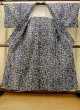 画像2: P0801F 女性用 浴衣（日本製）   綿 藍,  チェック柄 【中古】【USED】【リサイクル】 ★★★☆☆【P0801F】 (2)