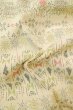 画像12: P0818B 女性用 織   シルク（正絹） アイボリー,  幾何学模様 【中古】【USED】【リサイクル】 ★★★☆☆【P0818B】 (12)
