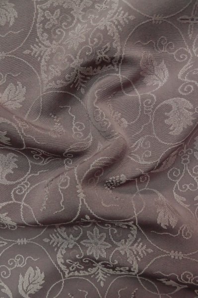 画像12: P0818E 女性用 色無地   シルク（正絹） 灰色がかった藤色,  【中古】【USED】【リサイクル】 ★★☆☆☆【P0818E】 (12)