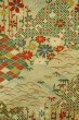 画像3: P0818F 女性用 小紋   シルク（正絹） 灰色がかったベージュ,  花 【中古】【USED】【リサイクル】 ★★★★☆【P0818F】 (3)