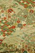画像4: P0818F 女性用 小紋   シルク（正絹） 灰色がかったベージュ,  花 【中古】【USED】【リサイクル】 ★★★★☆【P0818F】 (4)