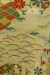 画像7: P0818F 女性用 小紋   シルク（正絹） 灰色がかったベージュ,  花 【中古】【USED】【リサイクル】 ★★★★☆【P0818F】 (7)