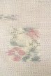 画像6: P0818J 女性用 紬   シルク（正絹） 紫みオフ　ホワイト,  花 【中古】【USED】【リサイクル】 ★★★☆☆【P0818J】 (6)