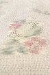 画像9: P0818J 女性用 紬   シルク（正絹） 紫みオフ　ホワイト,  花 【中古】【USED】【リサイクル】 ★★★☆☆【P0818J】 (9)