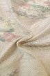 画像12: P0818J 女性用 紬   シルク（正絹） 紫みオフ　ホワイト,  花 【中古】【USED】【リサイクル】 ★★★☆☆【P0818J】 (12)