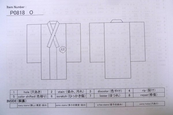 画像11: P0818O 女性用 紋付   シルク（正絹） 黒,  【中古】【USED】【リサイクル】 ★★★☆☆【P0818O】 (11)