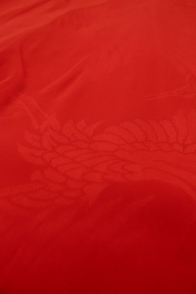 画像8: P0901A 女性用 襦袢   シルク（正絹） 赤色,  【中古】【USED】【リサイクル】 ★★☆☆☆【P0901A】 (8)