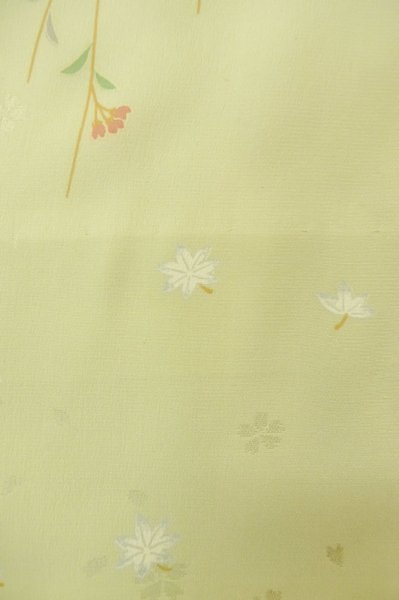 画像6: P0901I 女性用 襦袢   シルク（正絹） 薄い青緑色,  桜 【中古】【USED】【リサイクル】 ★★★☆☆【P0901I】 (6)