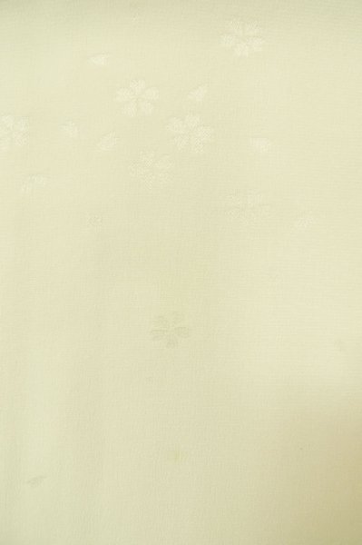 画像7: P0901I 女性用 襦袢   シルク（正絹） 薄い青緑色,  桜 【中古】【USED】【リサイクル】 ★★★☆☆【P0901I】 (7)
